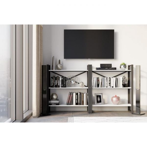 Стеллаж «Хардвиг S», 900 ? 390 ? 1010 мм, цвет белый