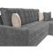 Угловой диван «Ливерпуль», механизм дельфин, рогожка, правый угол, цвет серый