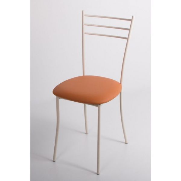 Стул на металлокаркасе Хлоя СТ бежевый/черный