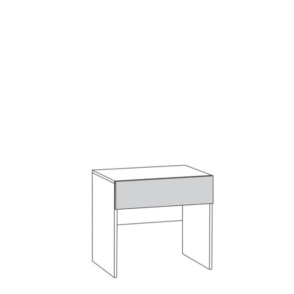 Тумба Линда, 600х436х550, Дуб сонома/Белый