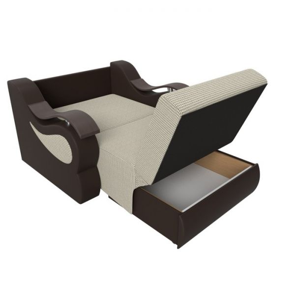 Прямой диван «Меркурий», механизм аккордеон, корфу, цвет корфу 02 / коричневый