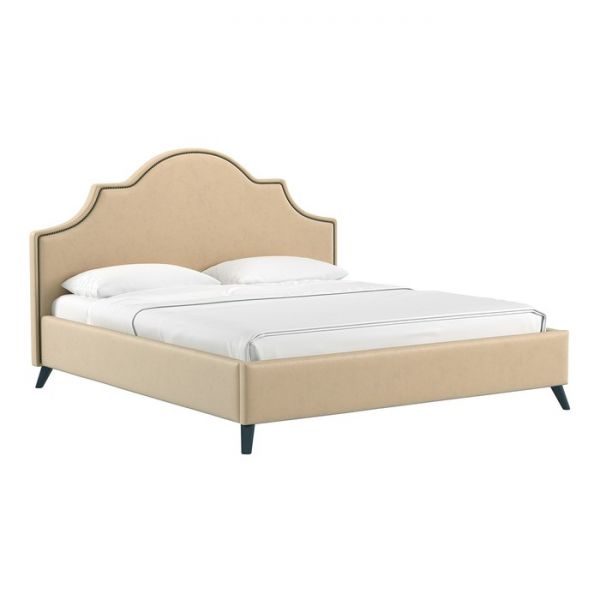 Кровать Фаина, 1800х2000, ортопедическое осн+ПМ, Блиц 04/Золотистый