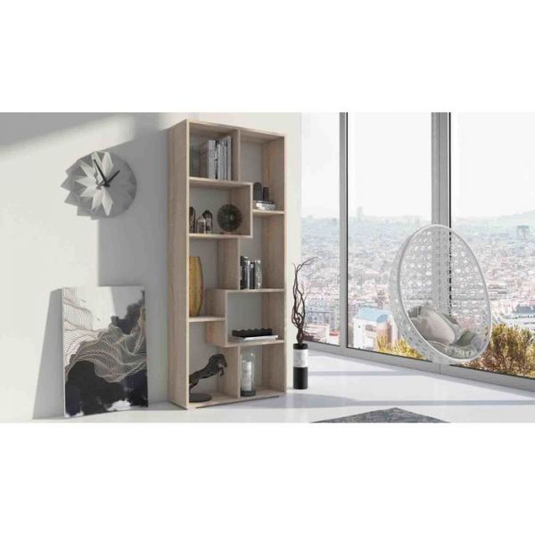 Стеллаж «Матрица», 684 ? 250 ? 1620 мм, цвет дуб молочный