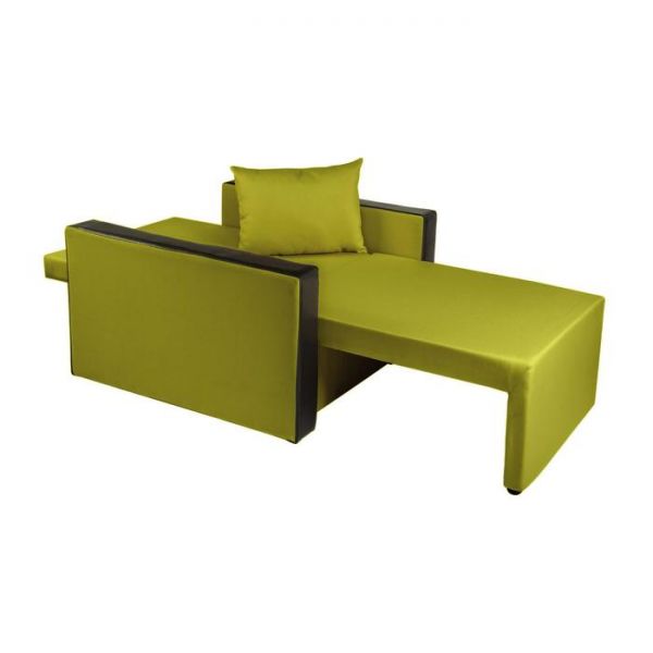 Кресло- кровать "Милена-2" APPLE/Экокожа черная