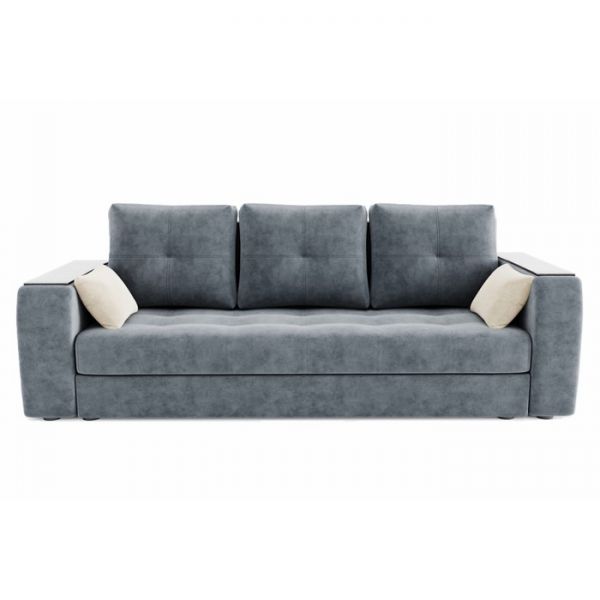 Прямой диван «Сенатор», механизм пантограф, велюр, цвет селфи 01 / селфи 03