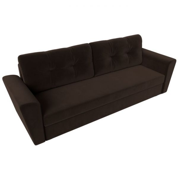 Диван прямой «Амстердам лайт», еврокнижка, микровельвет, цвет бежевый