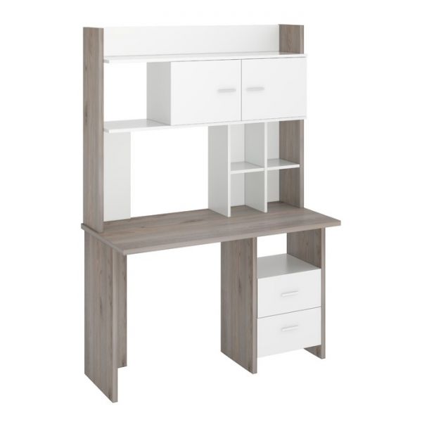 Компьютерный стол, 1200 ? 600 ? 1785 мм, цвет белый жемчуг