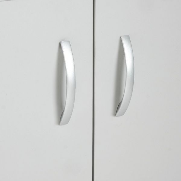 Шкаф напольный с 2 ящиками Мальма 800х580х820 Светло-серый/Белый