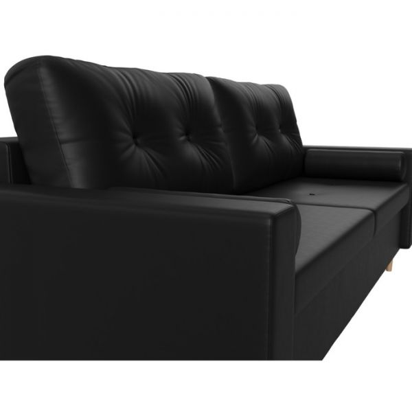 Диван прямой «Белфаст», механизм пантограф, рогожка, цвет серый