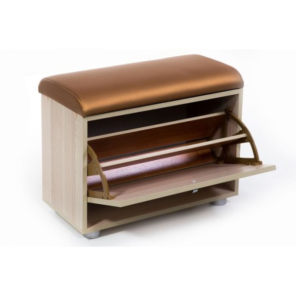 Обувница МС 1(109), 620х300х460, Ясень/Золотистый