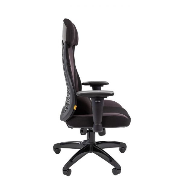 Кресло игровое Chairman game 14 ткань черная/серая