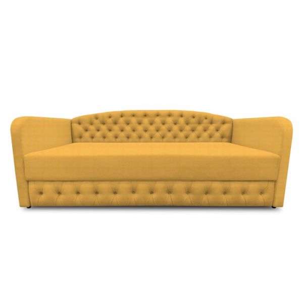 Диван-кровать с каретной стяжкой «Гарвард 2», велюр, цвет shaggy wine