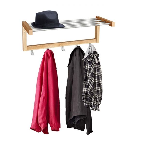 Вешалка Альберо Sheffilton-WH4, 650x250x265,прозрачный лак/алюм.мет