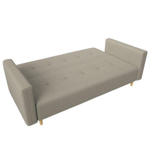 Прямой диван-книжка «Вест», механизм книжка, рогожка, цвет бежевый