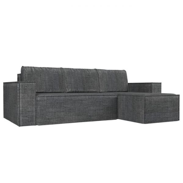 Угловой диван «Куба», механизм еврокнижка, рогожка, цвет бежевый