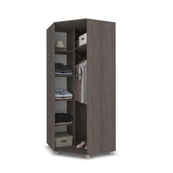 Шкаф угловой Виора, 520x900x2100, Анкор темный/светлый