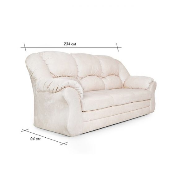 Диван прямой «Хост», механизм дельфин, велюр, цвет nova 020