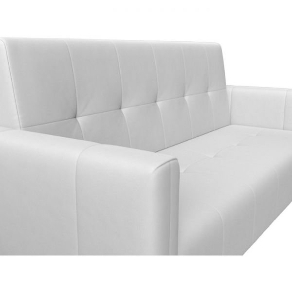 Прямой диван-книжка «Вест», механизм книжка, экокожа, цвет бежевый