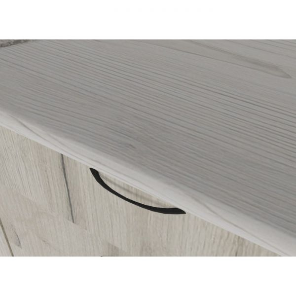 Кухонный гарнитур Лидия лайт 1200х600 Белый/Сосна/Капри, Бетон темный