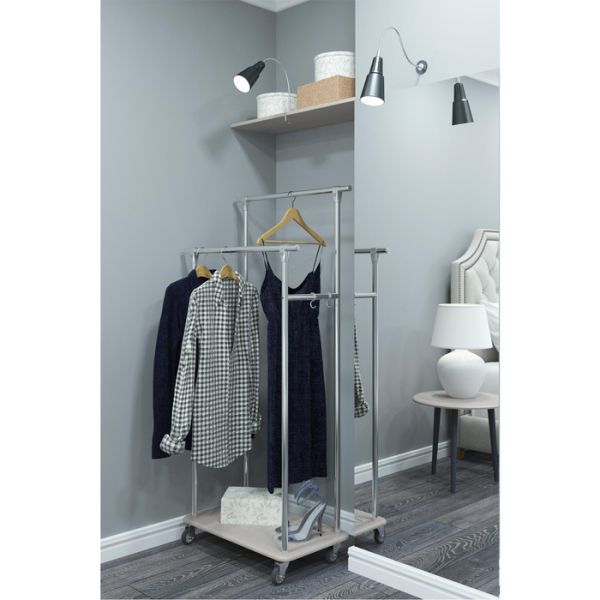 Вешалка гардеробная «Кейп», 720 ? 400 ? 1580 мм, цвет дуб белёный