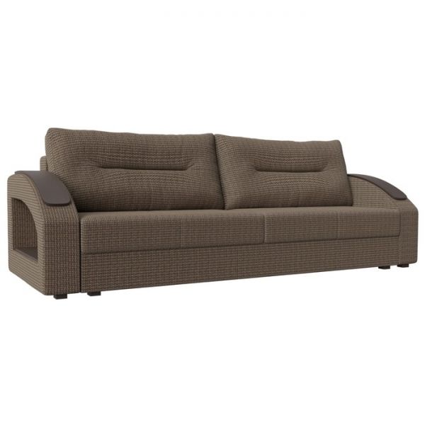Прямой диван «Канзас», ткань корфу, цвет коричневый