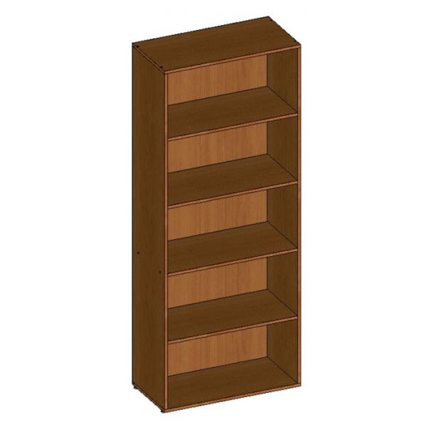 Шкаф стеллаж НШ-1, 760 ? 380 ? 1890 мм, белый шагр