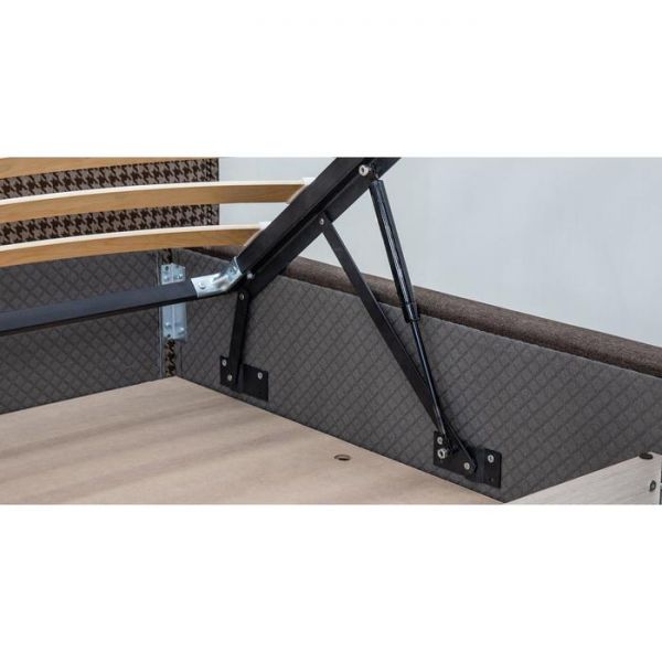 Кровать Фаина, 1600х2000, ортопедическое осн+ПМ, Коричневый