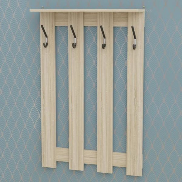 Вешалка настенная В-5 760х200х1150 дуб сонома