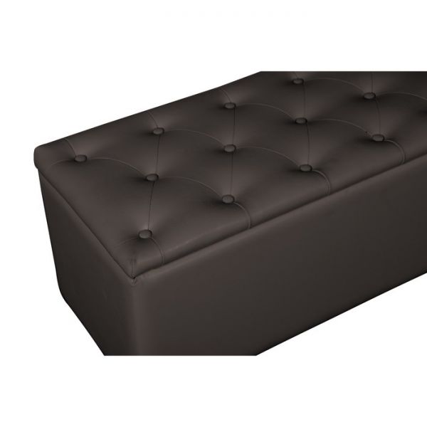 Банкетка Монако-2 1210х420хН430 Экокожа черный