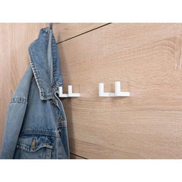 Вешалка Куба 10.122, 650х250х972, Дуб сонома/Белый премиум