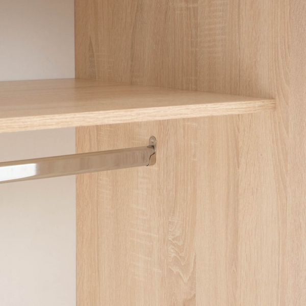 Шкаф-купе Бася-1 2100х1400х560 дуб сонома/ясень анкор светлый