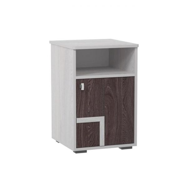 Тумба «Омега 16», 430 ? 430 ? 640 мм, цвет ясень анкор светлый / ясень анкор тёмный