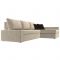 Угловой диван «Версаль», механизм дельфин, микровельвет, цвет бежевый