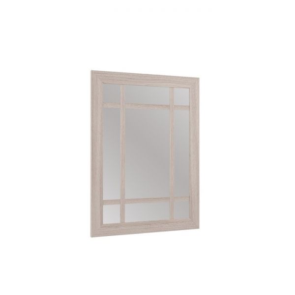 Зеркало настенное РИВЬЕРА 800х600х20 Ясень Шимо Светлый