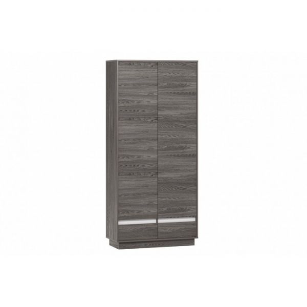 Шкаф 2-х ств  Virginia НМ 011.19, 942х400х2046, Белый Скандинавский/Ясень Анкор темный