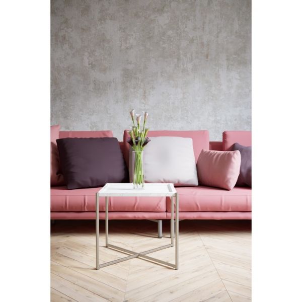 Стол журнальный «Стефан», 520 ? 520 ? 500 мм, цвет серый мрамор