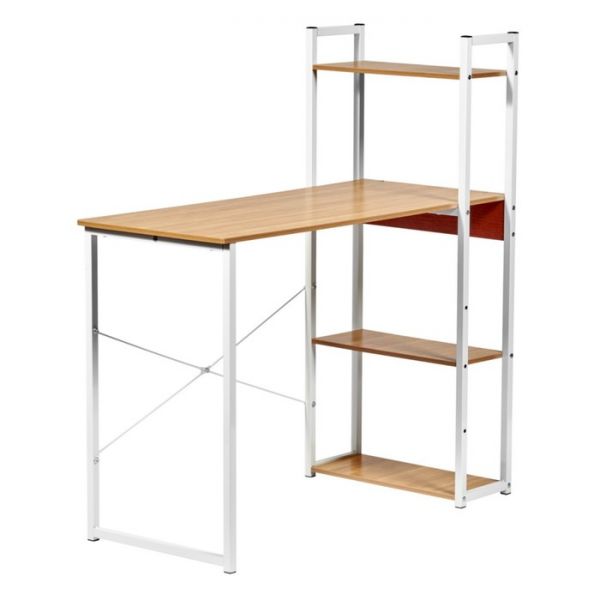 Стол письменный с полками Frame, 1000 ? 450 ? 1100 см, цвет дерево лофт / чёрный