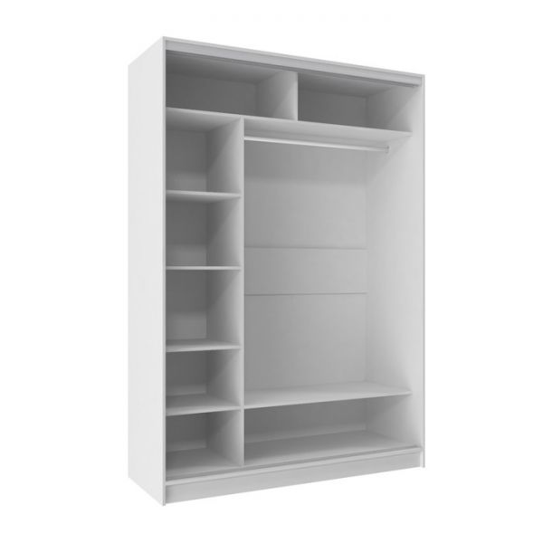 Шкаф-купе «Домашний», 1600 ? 600 ? 2300 мм, ЛДСП, цвет белый