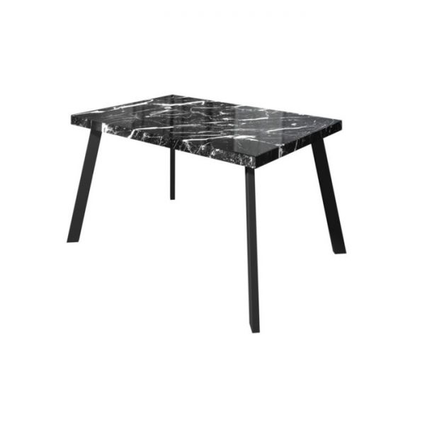 Стол нераздвижной «Тандем», 1200 ? 800 ? 750 мм, опора прямая чёрная, цвет река