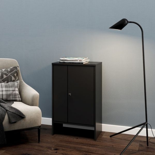 Шкаф книжный, 500х800х300, Черный