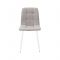 Стул Leset Скай, металл белый/велюр ultra smoke дым