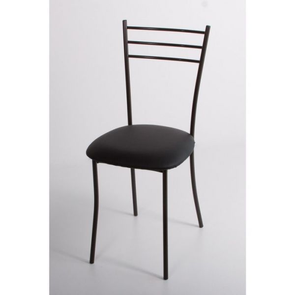 Стул на металлокаркасе Хлоя СТ коричневый/черный