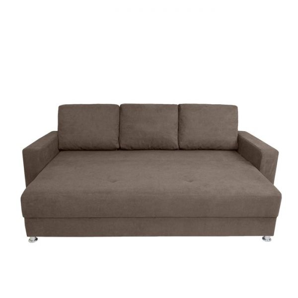 Прямой диван «Токио», механизм еврокнижка, цвет коричневый
