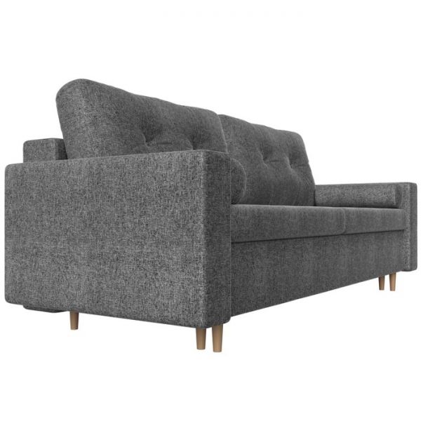 Диван прямой «Белфаст», механизм пантограф, рогожка, цвет серый