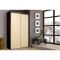 Шкаф-купе «Анжелика», 1130 ? 600 ? 2120 мм, цвет венге / белый лён