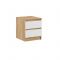 Тумба прикроватная 2 Бетти, 400х420х554, Дуб крафт золотой/Белый