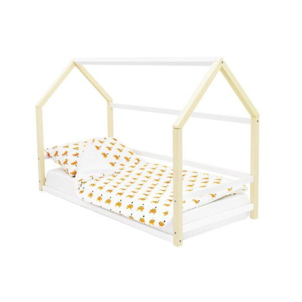 Детская кровать-домик Монтессори Бельмарко Svogen бежево-белый