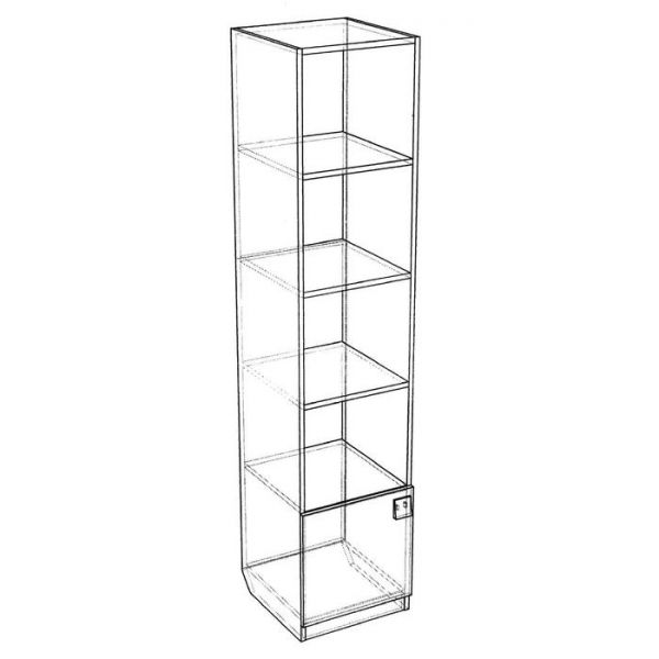 Стеллаж «Умка», 400 ? 420 ? 1790 мм, цвет белый