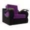 Кресло-кровать «Меркурий», механизм аккордеон, микровельвет, цвет фиолетовый / чёрный