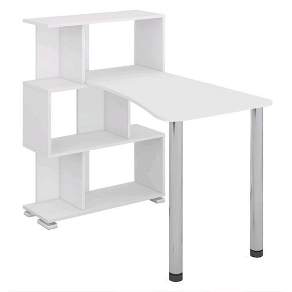 Стол-стеллаж «СЛ-5-3СТ-2», 3 этажный, 750 ? 1182 ? 1060 мм, цвет белый